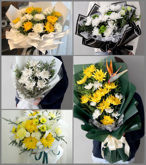 广东揭阳市揭西县棉湖镇白事花束代送